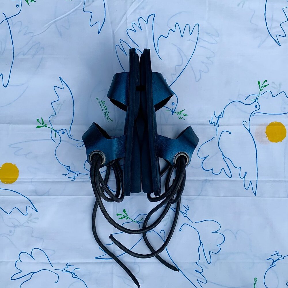 Trippen lace-up wide band leather sandals